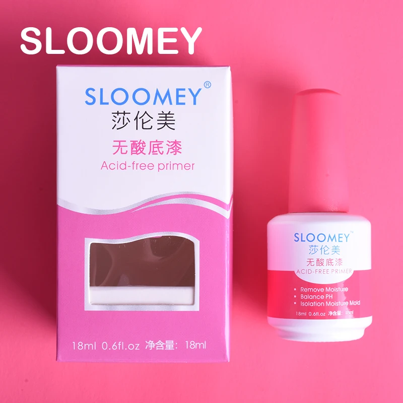 SLOOMEY, 18 мл, для дизайна ногтей, без кислоты, Праймер, Базовое покрытие, Гель-лак, удаление жира, баланс, специальный инструмент для лака для ногтей, УФ-гель