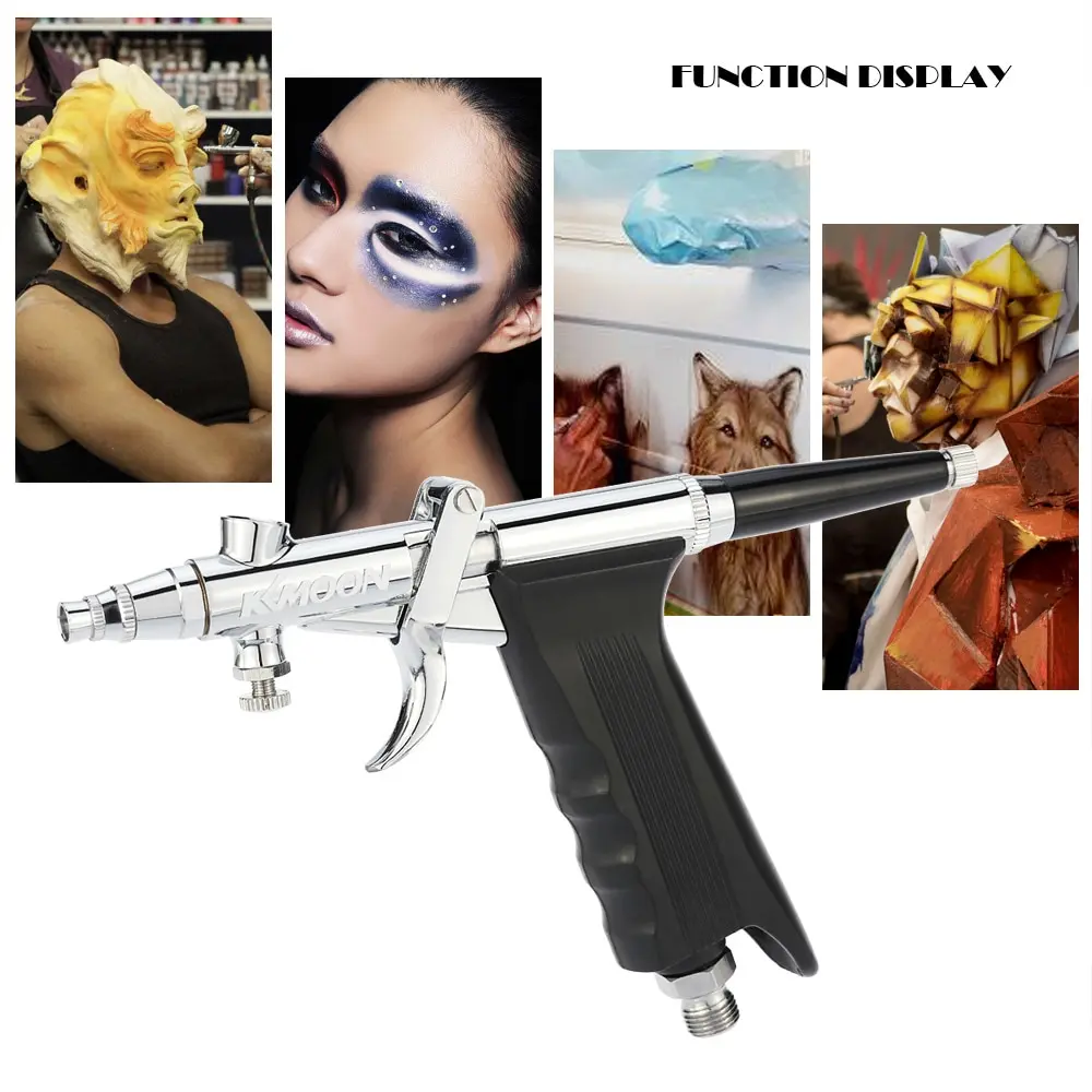 Goede Koop Spuitpistool Air Brush Set Met Slang 3 Tips Cups Body Paint