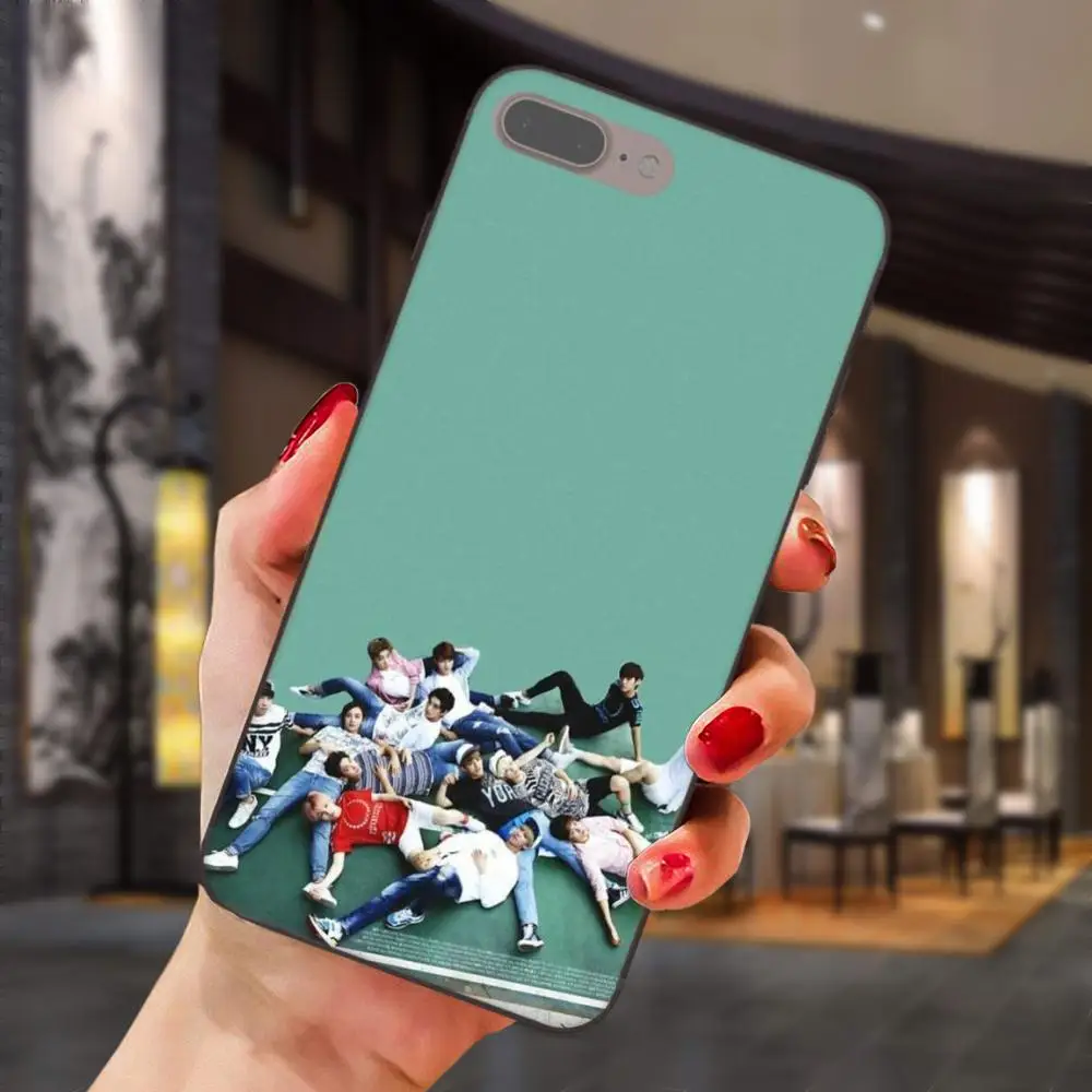 Kpop Seventeen Логотип обои мягкий арт онлайн чехол для Apple iPhone 4 4S 5 5S SE 6 6S 7 8 Plus X XS Max
