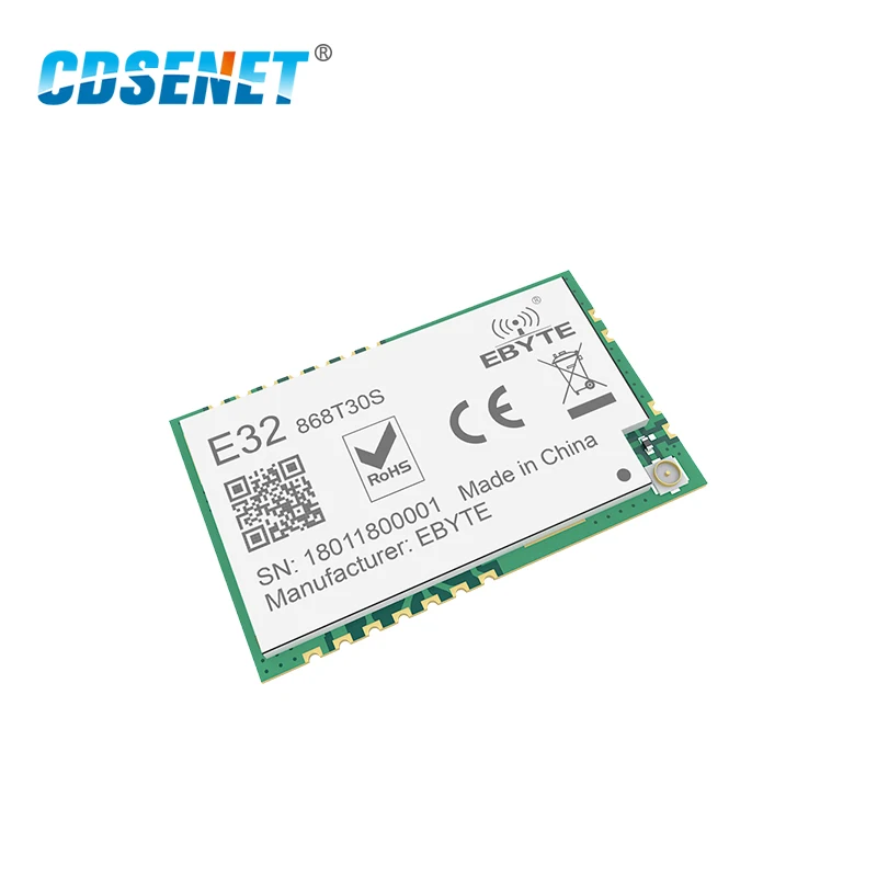 SX1278 868 МГц 1 Вт SMD беспроводной приемопередатчик CDSENET E32-868T30S 868 МГц SMD отверстие для штампа SX1276 передатчик и приемник дальнего действия