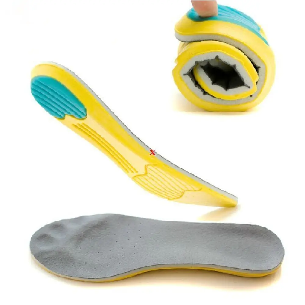 2pcs Flexible Cushioning Sports Insoles Women or Men Shoes Pad Gel