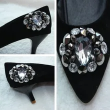 1 пара/лот) Женская обувь езду бисером Хрустальный башмачок цветок украшение на обуви обувь с пряжкой аксессуары для обуви