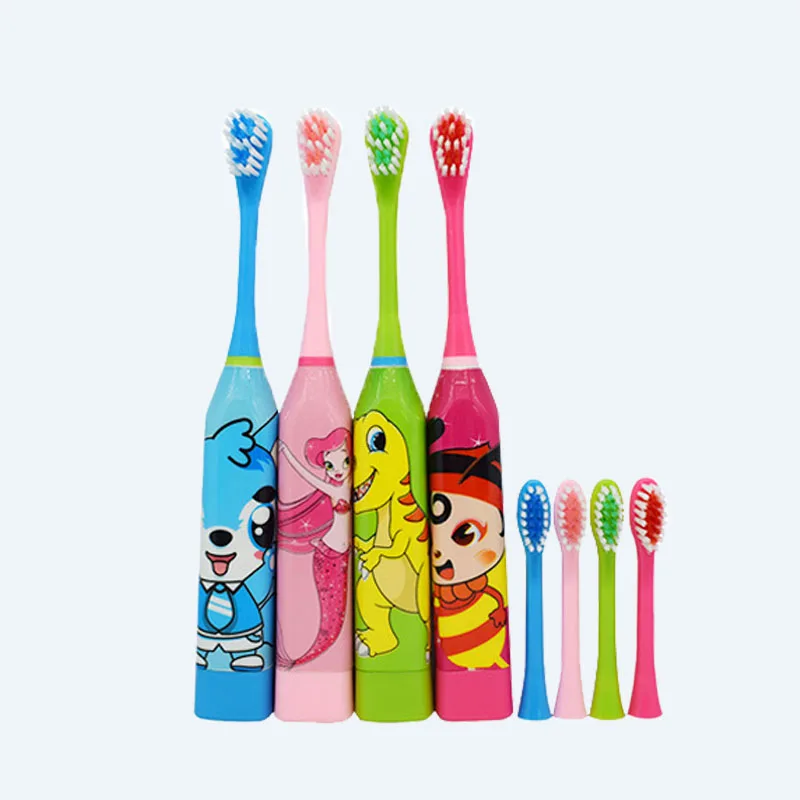 

Children's Electric Toothbrush With Playful Colors Superior Cleaning Ability Toothbrush Safety Material Cartoon Mini Toothbrush