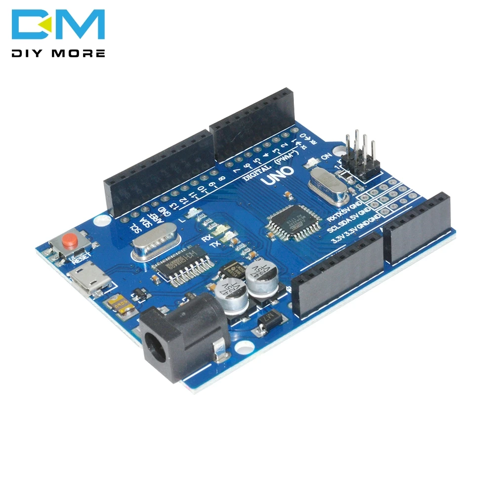 Один комплект крутой версии UNO R3 CH340G MEGA328P ATMEGA328P AU совместимый CH340 Micro USB DIY Kit|uno r3|diy