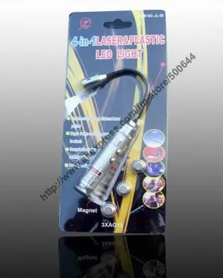 

Mini Clip Book Light/4-in-1 Laser & Plastic LED Light /Flexible Reading Light/Reading Lamp &200PCS/Lot DHL/UPS/EMS Free Shipping