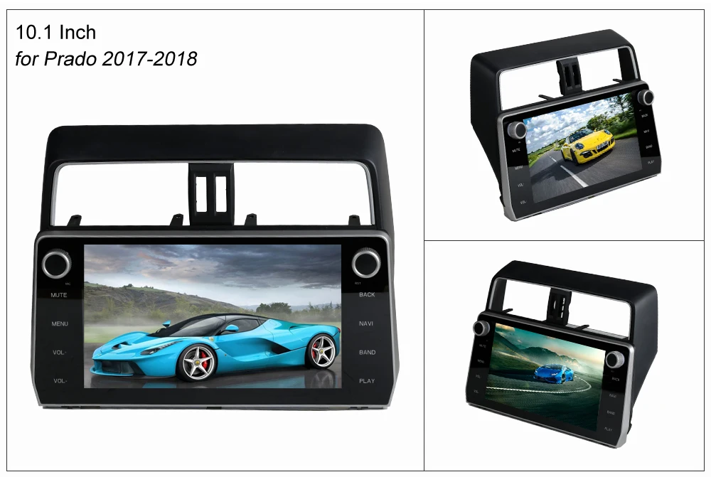 Discount SINOSMART 4 core/8 core CPU, 2G RAM Android 8.1 Car GPS Navigation for Toyota Land Cruiser Prado LC120, LC150 4