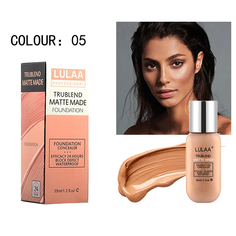 05 Full Skin Concealer Foundation Moisturizing Whitening Breathable Durable Waterproof air makeup Cover Smooth Makeup Face Eyes - Цвет: 05