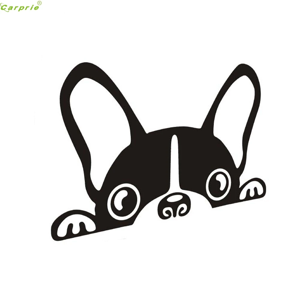

2017 NEW HOT Two Colors Cute Dog Waterproof Car Sticker Super Cool Car styling Decal Creative Stickers July 12 DROPSHIP
