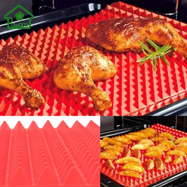2017 rot pyramide nonstick backformen pan silikon grill matte pads 2017 rot pyramide nonstick backformen pan silikon grill matte pads kochmatte ofen backblech blatt kuche werkzeuge