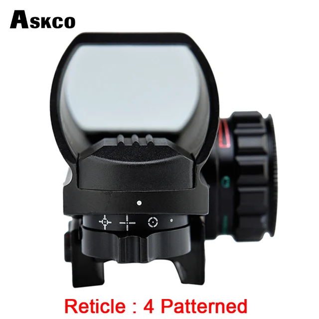 20mm/11mm Rail rojo Punto Verde alcance Riflescope óptica táctico rojo verde 4 retícula punto óptica reflejo vista alcance para la caza - Imagen 3