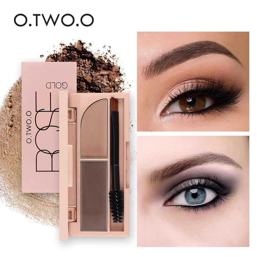 

O.TWO.O Eyebrow Enhancer Pro Makeup Eyebrows powder Long-lasting Waterproof With Brush Mirror Cosmetic Kits