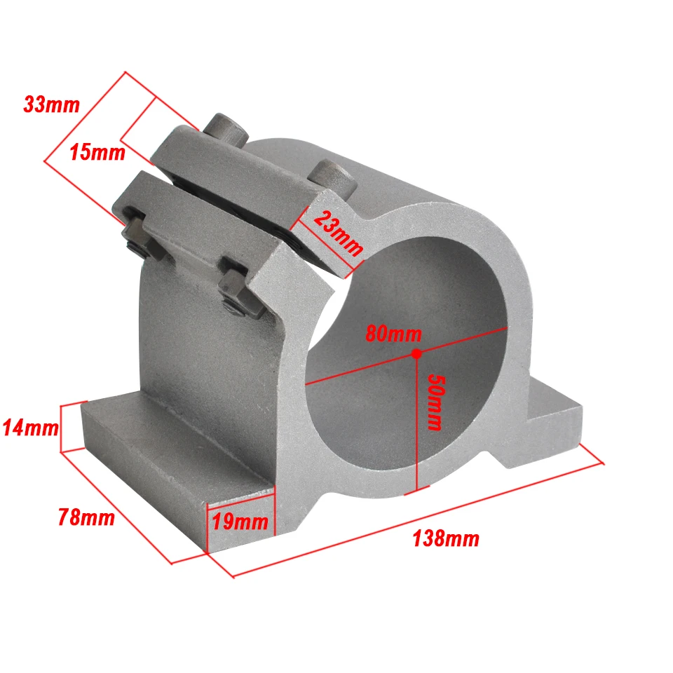 80 мм шпиндель мотор зажим Монтажный кронштейн зажим с винтами для ЧПУ шпиндель Маршрутизатор Инструменты фрезерный гравер машина
