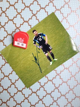 

signed Lionel Messi autographed photo World Cup Russia 5*7 free shipping 2018B