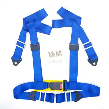 

Free Shipping Universal Racing Seat Belt Harness 2" 4 Point Snap-In Competition Safety Belt Seat Harness