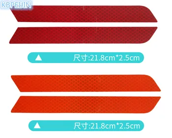 

Accessories car Bumper/Wheel eyebrow Safety Reflective Strips Sticker for Toyota corolla rav4 camry prius hilux avensis 2pcs