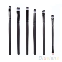 6 PCS Make Up makeup Cosmetics Brushes Eyeshadow Eyeliner Nose Smudge Tool Set Kit Hot 02RO
