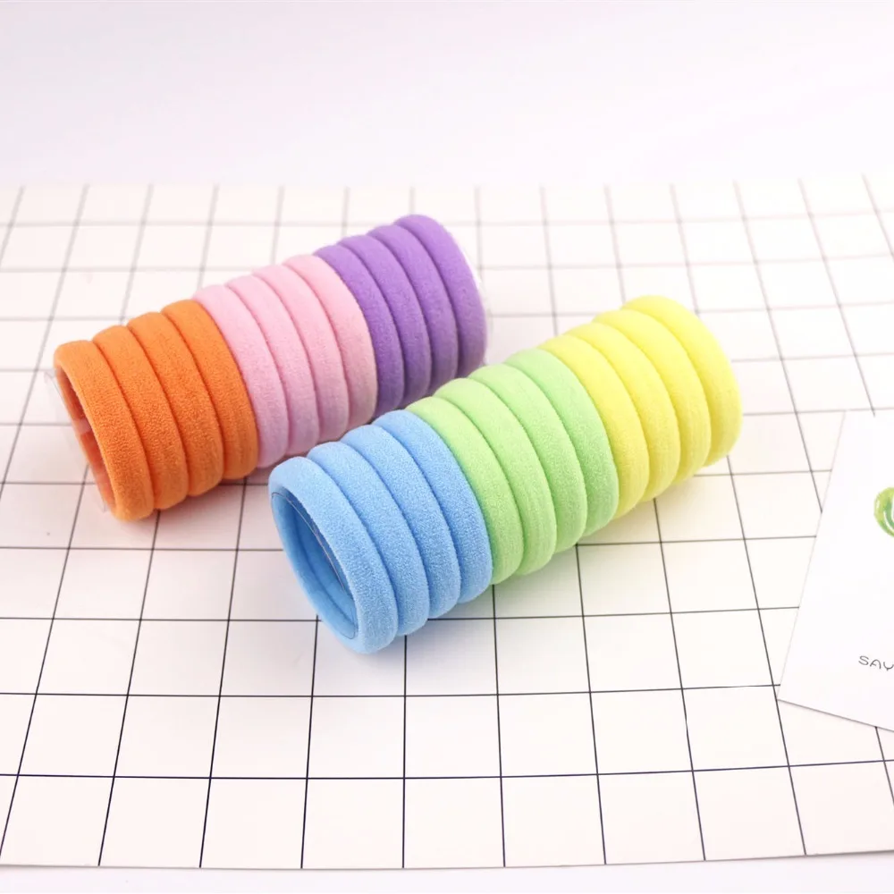 25Pcs Rainbow Children Hair Band Gum Hair Ties For Girls Rubber Bands Hair Elastics Girl Accessories Fashion Headdress