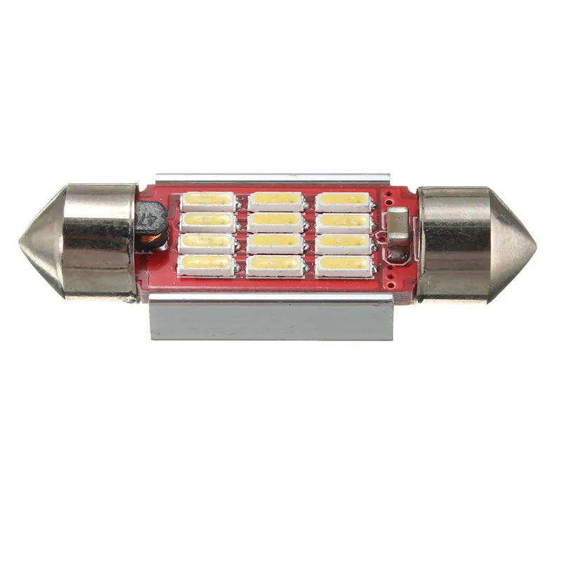 Гирлянда 31/36/39/41/42 мм 4014 10/12 SMD белый авто светодиодный C5W 6418 12V Авто Canbus для Чтения Купол дверь номерных знаков сигнальные лампы светильник