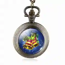 Винтаж стимпанк Новогодние колокольчики антикварные карманные часы Цепочки и ожерелья Best подарок DIY ювелирных Для женщин Для мужчин детей