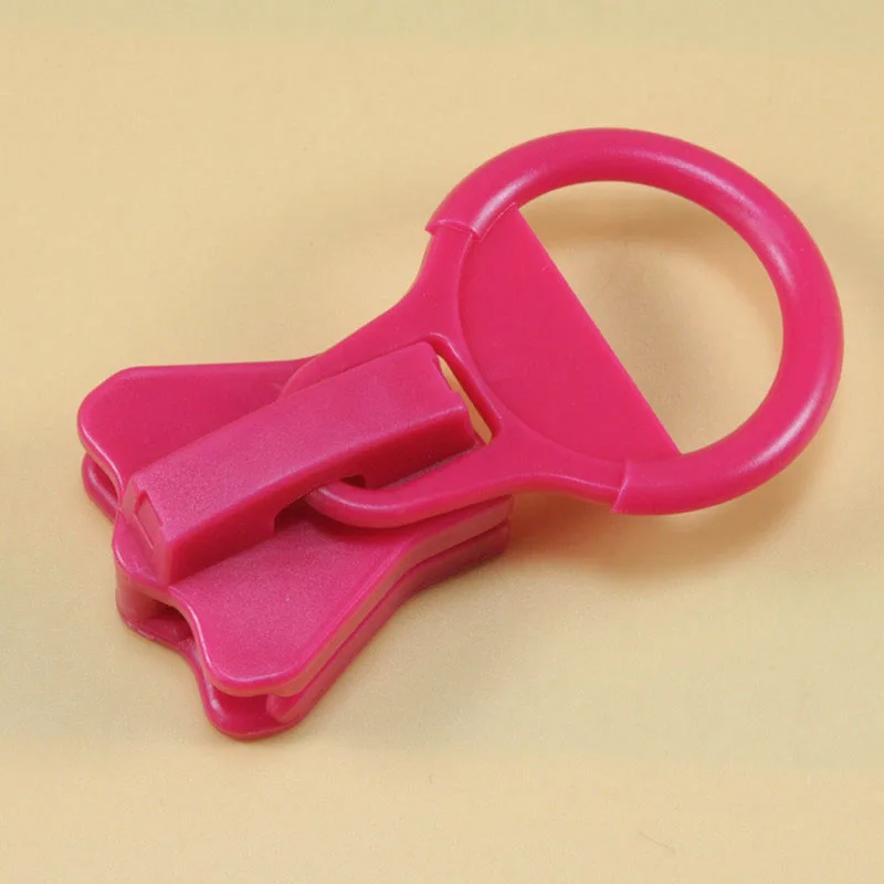Curseur-Gros-De-Fermeture-Herramienta-Para-Abrir-Candado-5-pz-Meetee-20-Cerchio-di-Plastica-Zipper