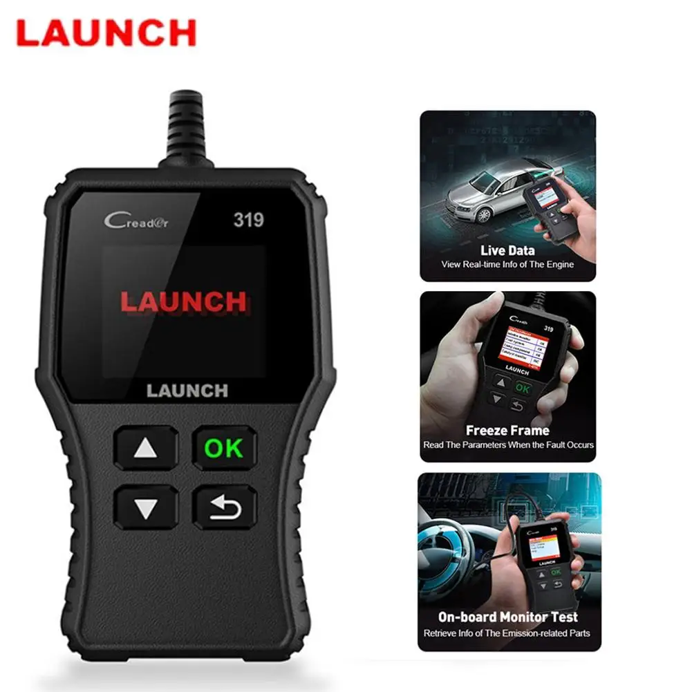 

Professional Full OBDII Code Reader Scan Tools OBD 2 CR319 Car Diagnostic Tool Scanner Only Support 12V Gasoline Diesel