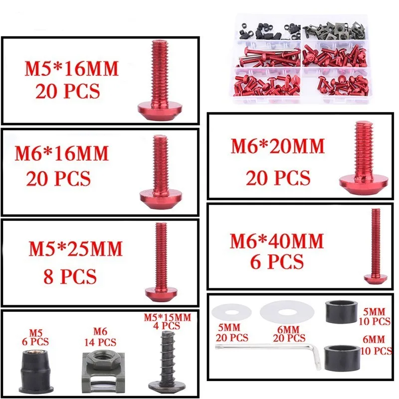 M5 M6 полный обтекатель комплекты болтов корпус винты полный обтекатель болты винт для bmw, Suzuki YAMAHA KTM KAWASAKI Honda Aprilia Ducati