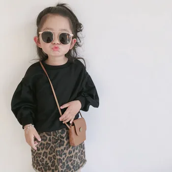 

Toddler Girls clothes set spring fall long sleeve leopard kids tops +skirts children clothes 2pieces baby outfit 2 3 7 Years