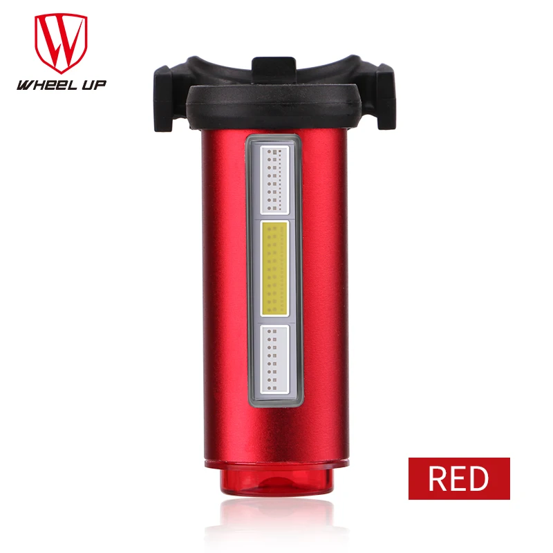 Top Wheelup 4 Color Mountain Bike USB Highway Vehicle Taillight Charging Equipment Riding Taillight Warning Lamp LED Bicycle Light 1