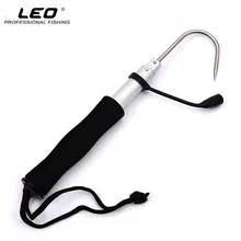 LEO 60cm Telescopic Fishing Gaff Hook Stainless Stee Fishing Hook Sea Boat Fishing Tool Fishing Tackle