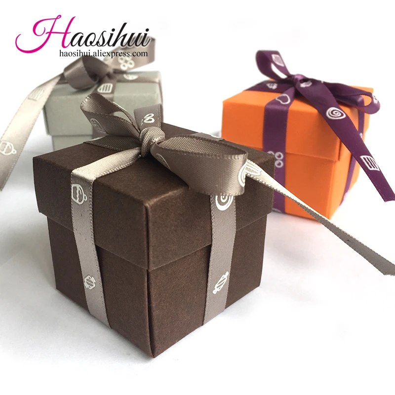 Haosihui 25 шт/много новых классических конфет коробка + цвет ленты подарочная