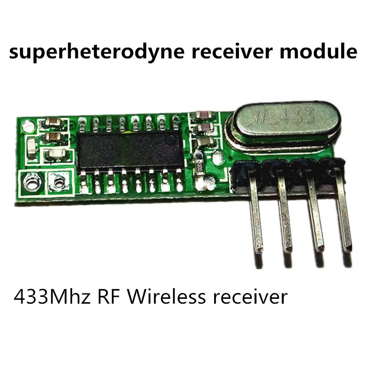 

1Set superheterodyne 433Mhz RF transmitter and receiver Module kit small size For Arduino uno Diy kits 433 mhz Remote controls