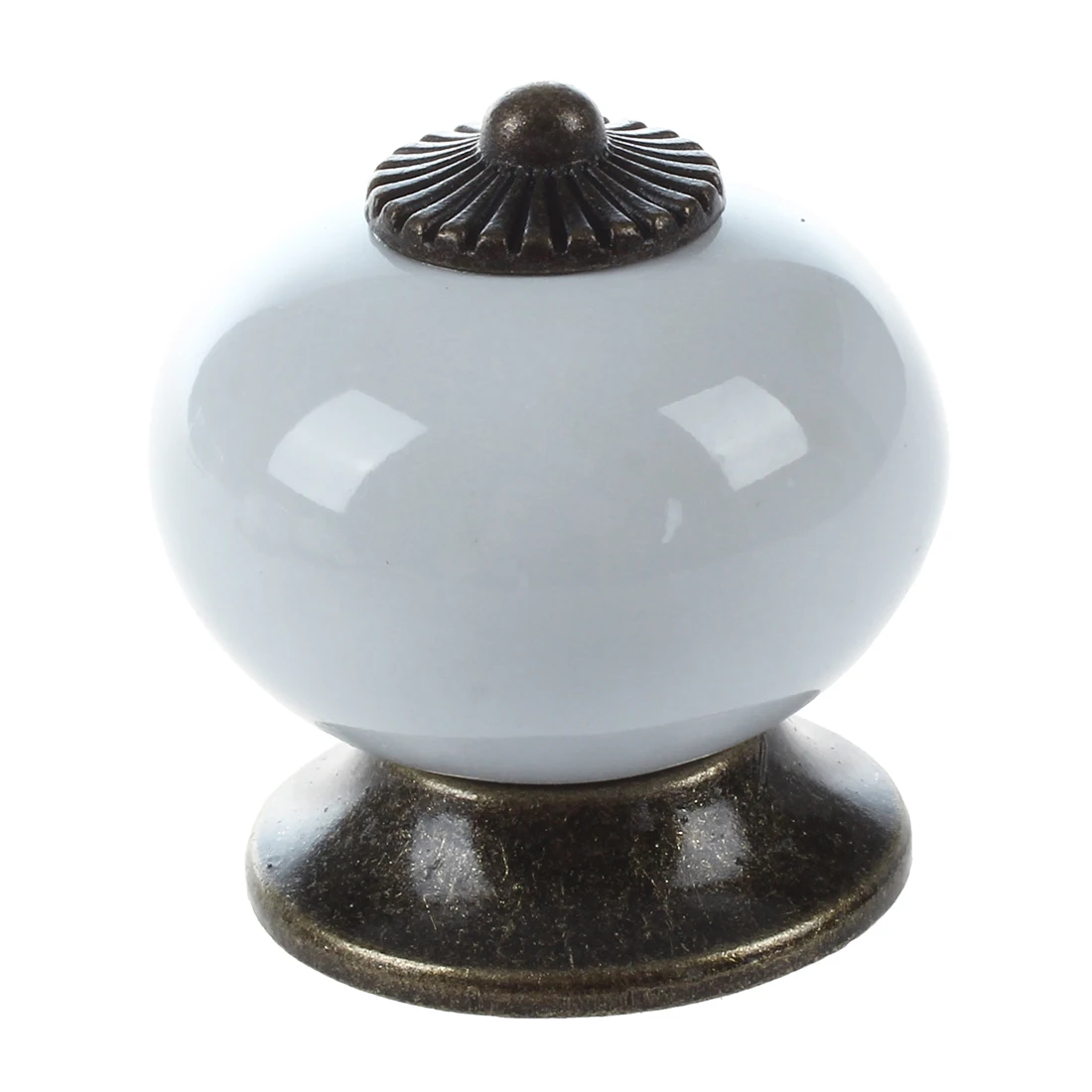 

5 x Door Furniture Ceramic Round Button Handle Screws Included Elegant Design