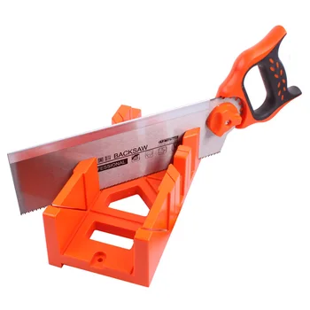 

1Pc 12 14 inch Miter Saw Cabinets Multifunction Woodworking Hand Tools Home DIY Wood Working Hand Saws 45 90 Degree Clamped Box