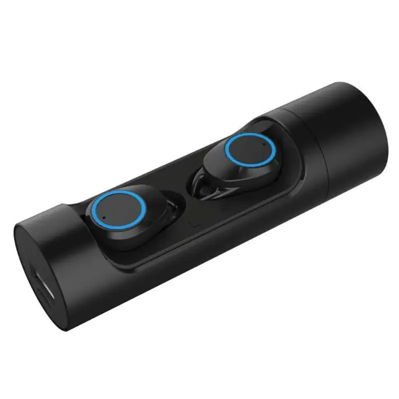 Черный X8 TWS Bluetooth с сенсорным управлением 5,0 наушники-вкладыши водонепроницаемые IPX7 Беспроводная стереогарнитура громкой связи спортивные наушники - Цвет: Черный