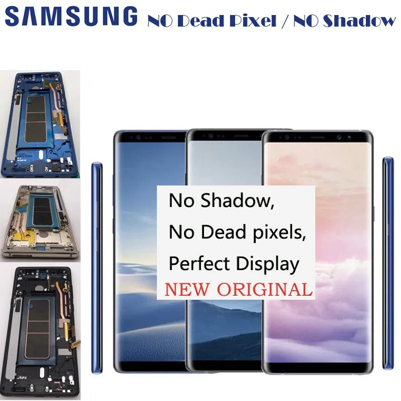 Новый оригинальный 6 3 '񟼀*1440 LCD Замена для SAMSUNG GALAXY Note 8 Note8 N950 N9500 N950F ЖК дисплей