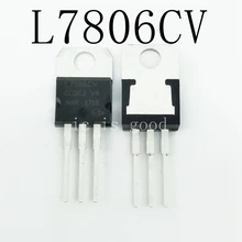 100pcs/lot New L7806CV TO-220 MC7806 L7806 KA7806 6V Voltage Regulator