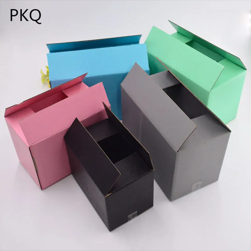 

26x15x18cm/13x8x9cm 10pcs Large Kraft Paper Mailing Box Express Transportation Corrugated Packing paper shipping paper Box
