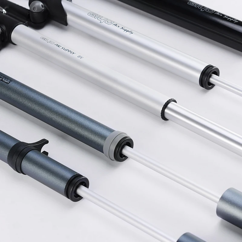 GIYO Cycling Bicycle Pump140 PSI MTB Foldable Bike Ball Aluminum Alloy Portable Floor Air Inflator Pump Presta / Schrader Valve GIYO Cycling Bicycle Pump140 PSI MTB Foldable Bike Ball Aluminum Alloy Portable Floor Air Inflator Pump Presta / Schrader Valve