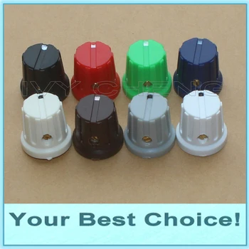 

200pcs/Lot 1/4'' Shaft Effect Pedal Rotary Pointer Knob, 6.35mm Shaft Potentiometer knob (DHL Free Shipping)