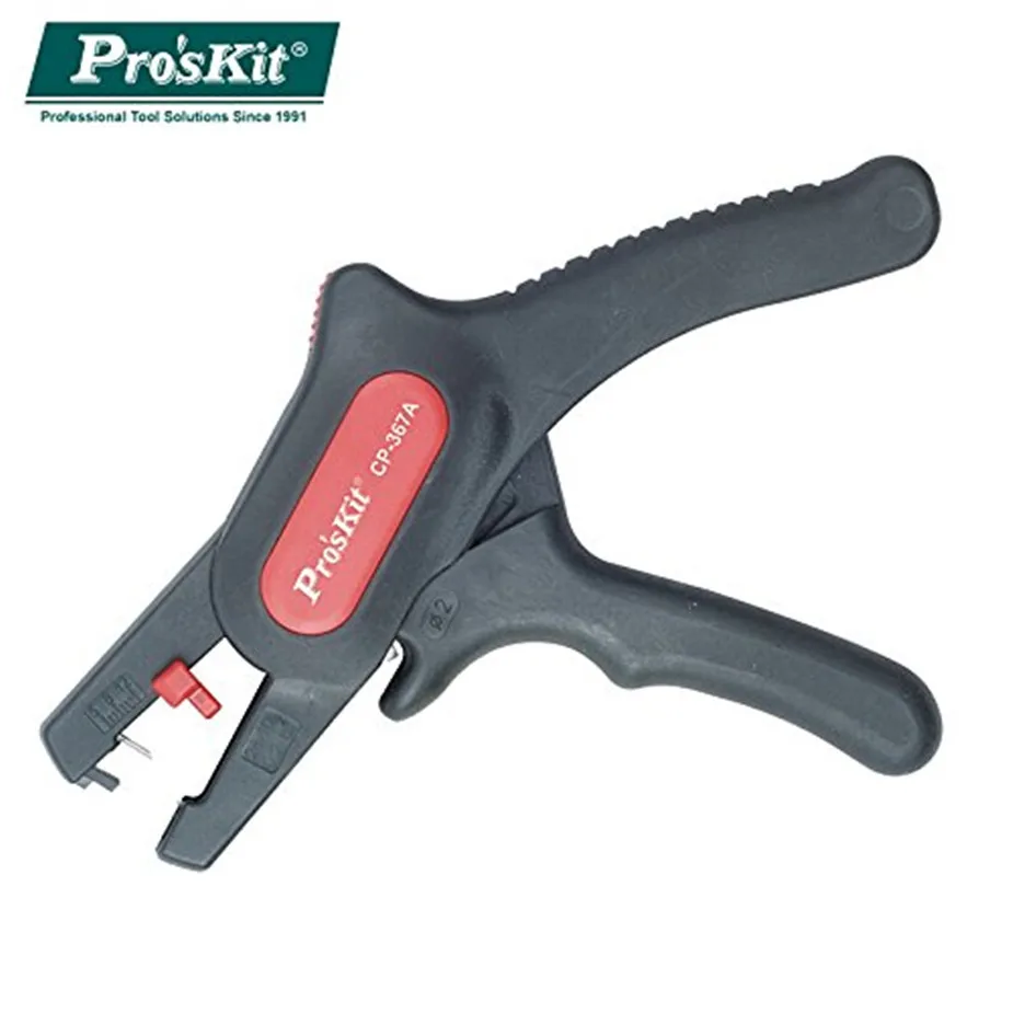 

Pro'sKit CP-367A Wire stripping self-adjusting insulation gun Type automatic stripping wire (AWG 24 ~ 10/0 .2 ~ 6.0mm) cable cut