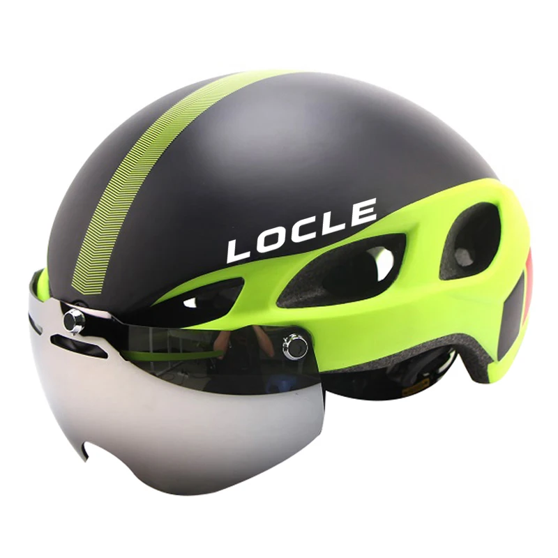 LOCLE, магнитные очки, велосипедный шлем, Casco Ciclismo, ультралегкий в форме, велосипедный шлем с очками, дорожный горный шлем