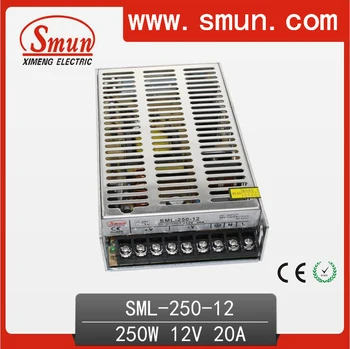 

250W 12Vdc 20A single output switching power supply 220v input with CE ROHS 2 year warranty
