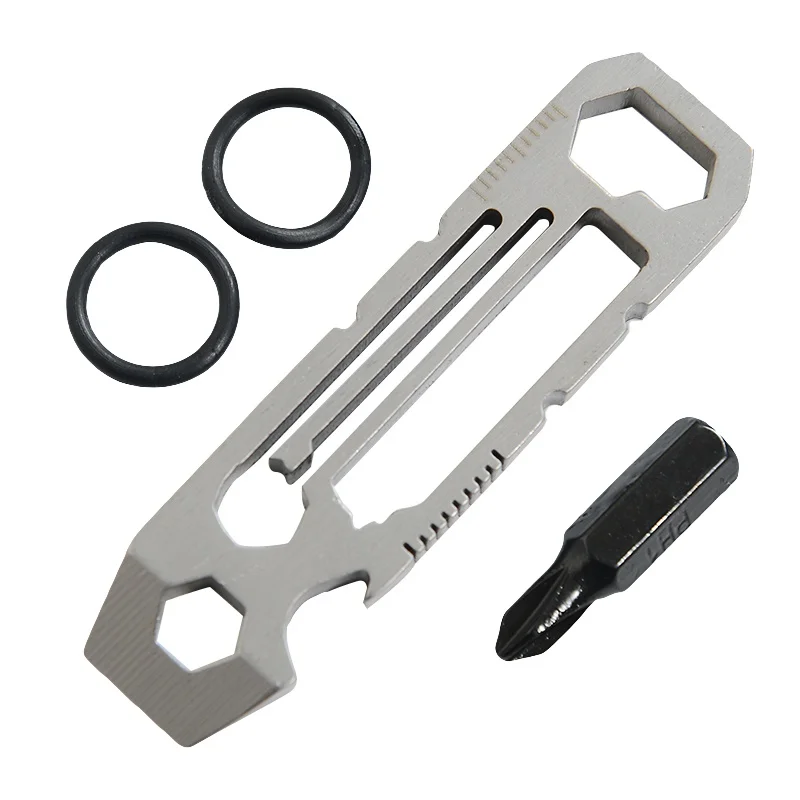 

Hot Selling 6 in 1 EDC Gadget Outdoor Equipment Camping Supplies Bottle Opener 6-Angle Wrench Multi-Function Tools