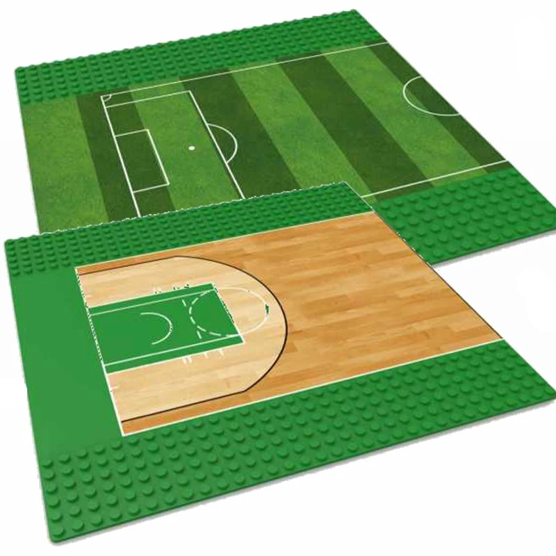 

Legoing Baseplates Playground Base Plate Plastic Football Field Brick Dimensions Block Construction Toy 32*32 Dots City Legoings