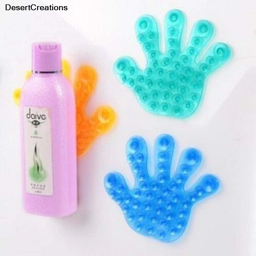 

1 pcs Color Random Suction Palm Feet Magic Sucker Toothpaste Holder Toothbrushes Soap Sticker Anti Slip Sucker Mat Products