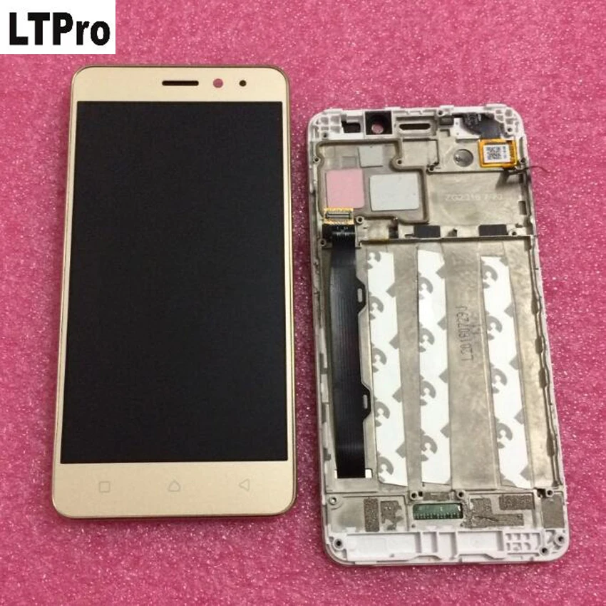 

LTPro High Quality with frame LCD Display Sensor Touch Screen Digitizer Assembly For Lenovo K6 Power K33a42 k33a48 Phone parts