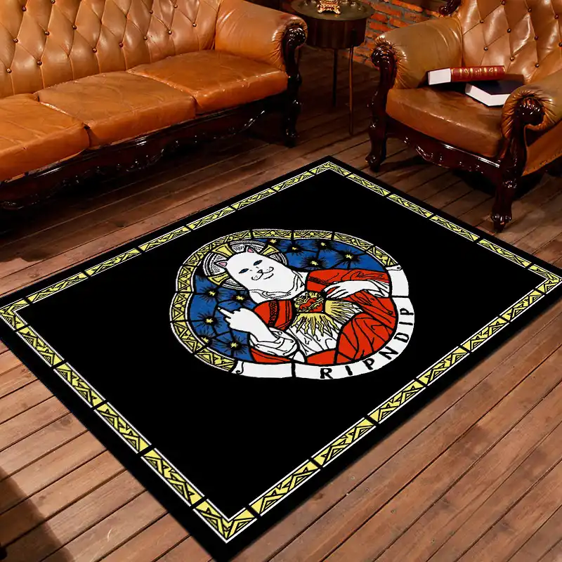 Funny Cat Go Away Rug Carpet For Living Room Home Modern Large Fashion
