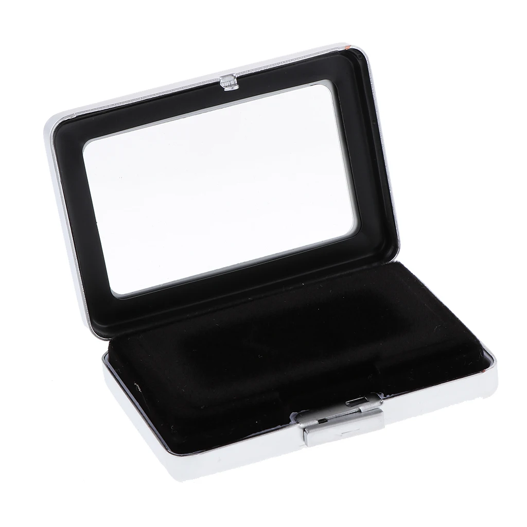 Luxury Gemstone Diamond Gem Jewelry Storage Box Organizer Case, Double-Faced Velvet Fabric
