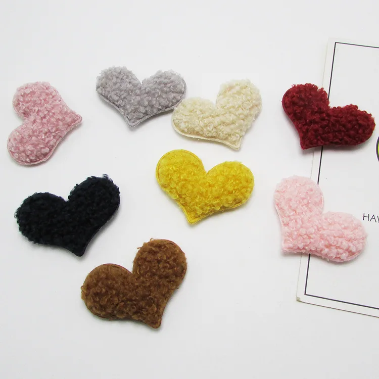 40 Mixcolors Padded Glitter Design Appliques Trim Bow