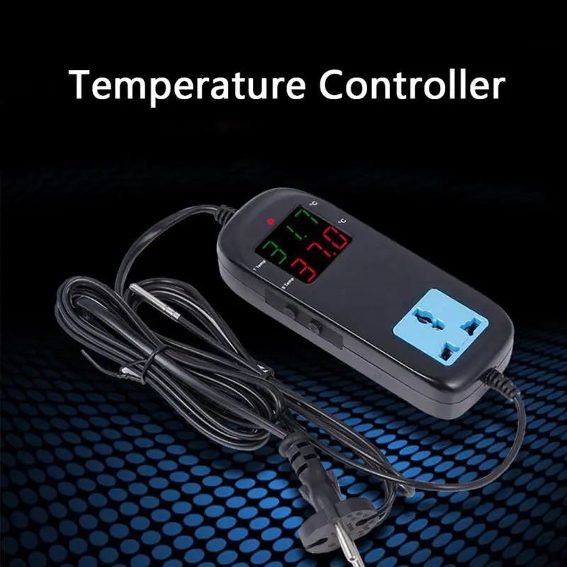 

Thermometer Aquarium Thermostat Electronic Thermal Regulator for Incubator Temperature Regulator Thermocouple +Socket AC85V~250V